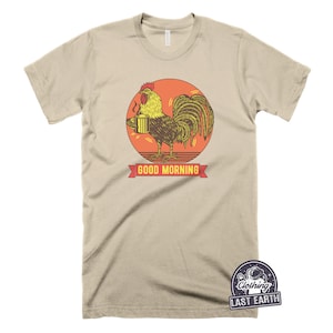 Morning Rooster T-Shirt Coffee Shirt Chicken Shirt Chicken Lover Gift Vintage Country Shirt Relaxing Shirt For Men Women Kids