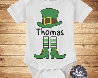 St Patrick’s Day Leprechaun Suit T-shirt for Kids / Short Sleeve