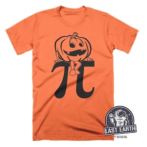 Pumpkin Pi T-Shirt, Funny Halloween Tshirts, Mens, Womens, Kids, Math Gifts