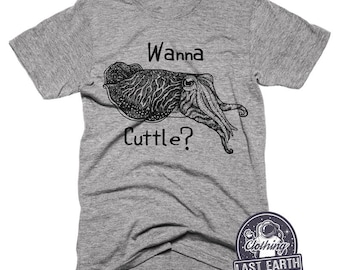 Cuttlefish T-Shirt, Wanna Cuttle Shirt, Couples Shirts