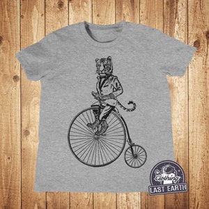 Tiger Shirt, Bike Shirt, Bicycle T Shirt, Kids Shirt, Zoo Shirt, Circus Shirt, Kids Gift, Birthday Shirt For Kids, Toddler, Boys, Girls