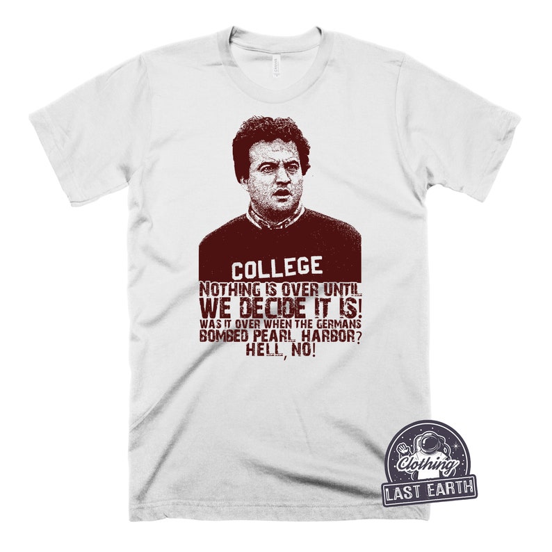 John Bluto Blutarsky T Shirt Animal House Graphic Tee 80er Jahre Vintage Shirt Lustiges College Shirt John Belushi Slogan Party Shirt Bild 3