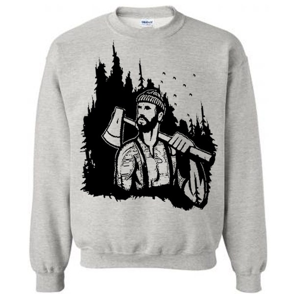 Lumberjack Woodland Sweater Flex Fleece Pullover Classic Sweatshirt - S M L Xl 2Xl (14 Color Options)