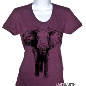 Elefanten-T-Shirt: Weiches Vintage-T-Shirt aus Dreistoffgewebe