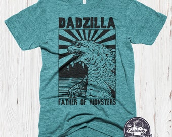 Dadzilla T-Shirt Father Day Gifts for Dad Funny Papa Tshirt Cool Daddy Dinosaur Tee