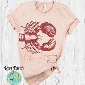 Lobster Shirt, Vintage Soft Shirt, Unisex T-Shirt, Lobster Wine Shirt, Mens Womens Kids Lobster TShirt