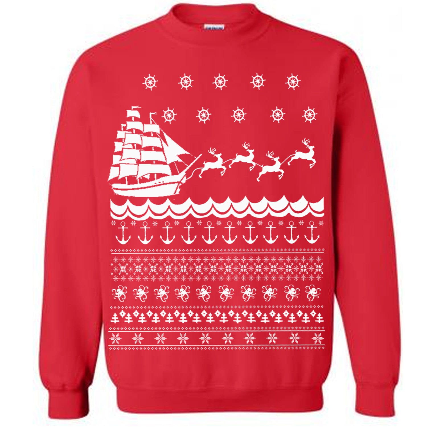orange fisherman sweater