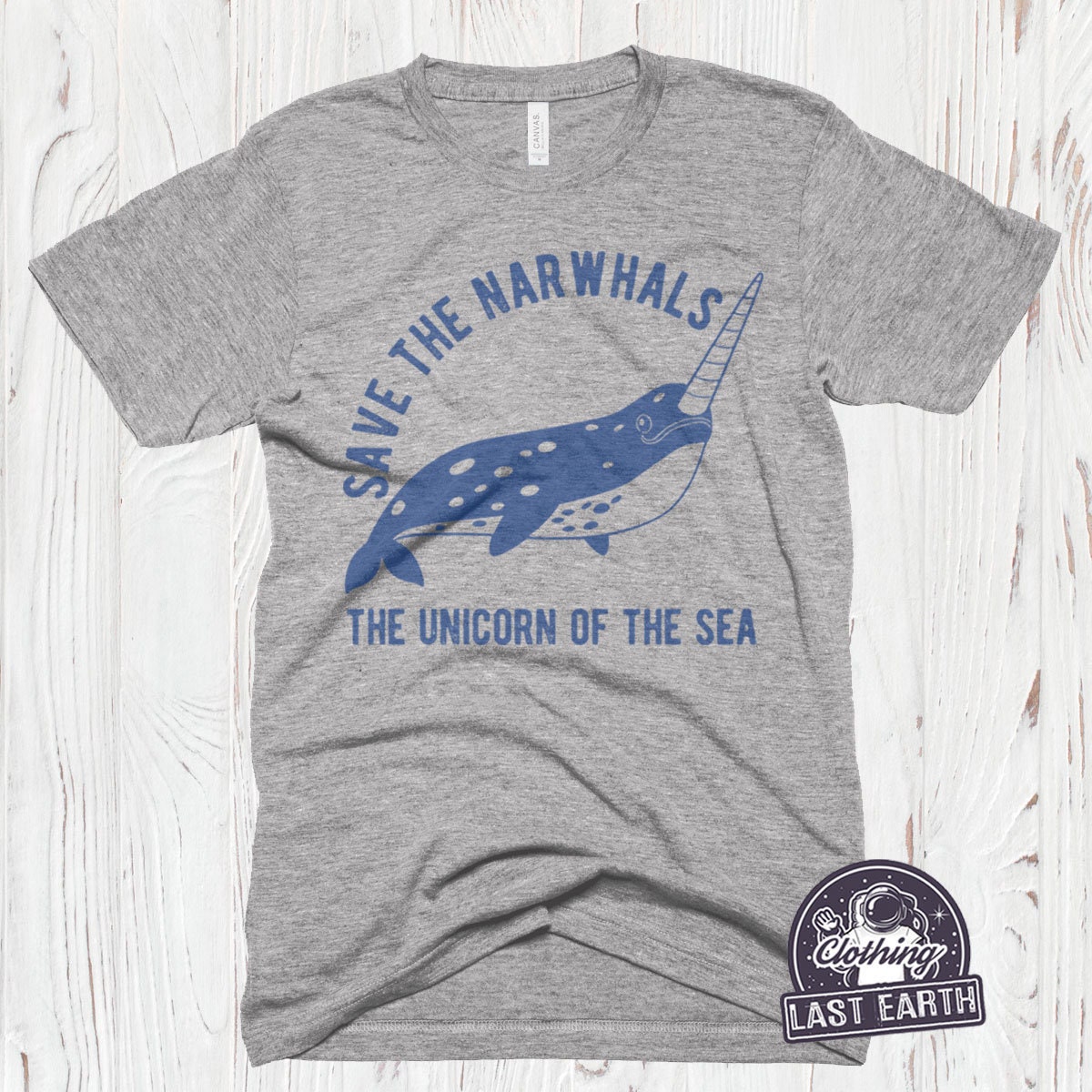 Turquoise Narwhals Hoodie - 1 Left Size 4-6 years main image 0