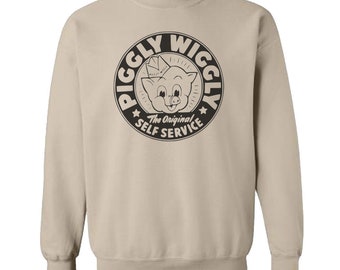Sudadera Piggly Wiggly Sudadera divertida de cerdo Suéter vintage