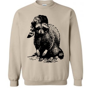Raccoon Sweater Flex Fleece Pullover Classic Sweatshirt S M L Xl 2X 12 ...