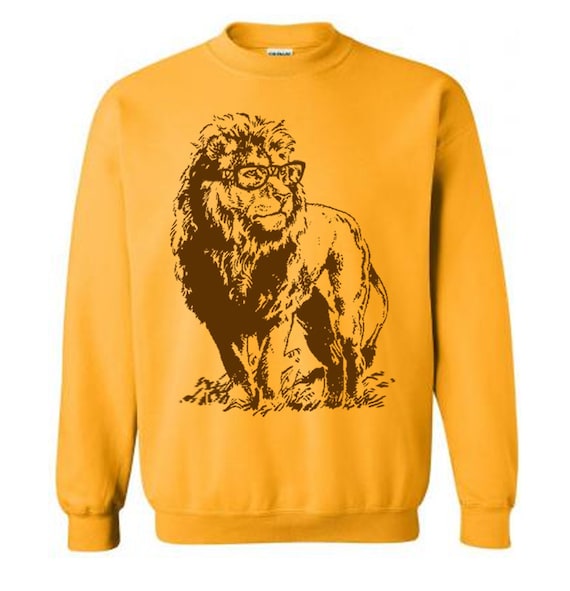 Lion Sweater Unisex Sweatshirt Fleece 