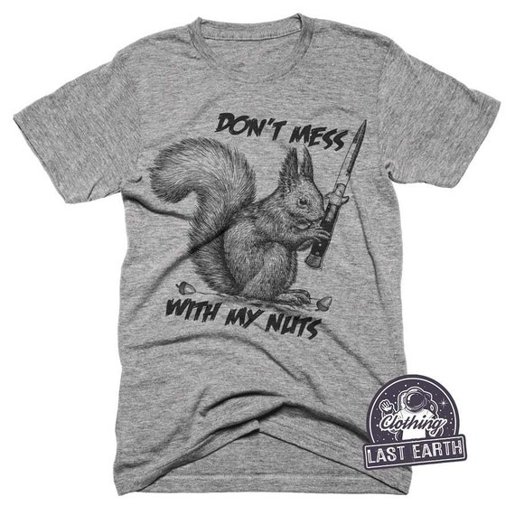Crazy Squirrel T-shirt, Funny Animal Shirts, Gifts 