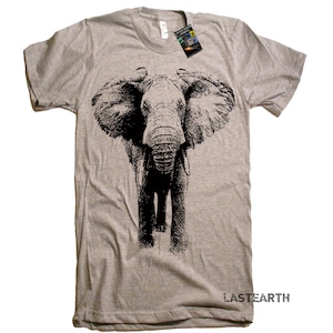 Elephant TShirt Gifts, Clothing Graphic Tee Mens Womens Kids Animal Shirts, Elephant Print