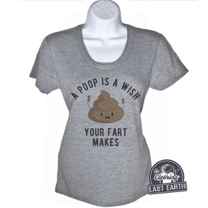 Funny Poop Emoji T-shirt A Poop is a Wish Your Fart Makes - Etsy