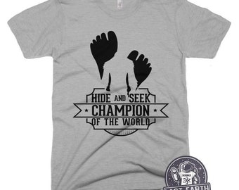 Bigfoot Tshirt - Mens  Funny Sasquatch Shirt - SALE