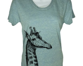 Women's T Shirt GIRAFFE Tshirt - Giraffes - Giraffe Tees - Womens Graphic Tees - Mens Tshirt - Kids Tshirt - Unisex Shirts - Birthday Gift
