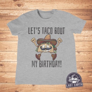 Kids Taco Birthday Party T Shirt, Funny Tshirts, Kids Taco Shirt, Funny Taco T Shirt, Kids Birthday Gift, Boys, Girls, Toddler
