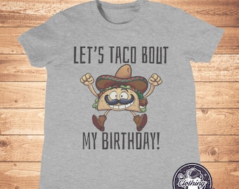 Kids Taco Birthday Party T Shirt, Funny Tshirts, Kids Taco Shirt, Funny Taco T Shirt, Kids Birthday Gift, Boys, Girls, Toddler