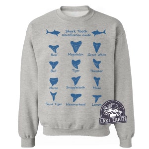 T-shirt haaienhiërarchie heren Haaientanden, haaientand, T-shirt coole haai, wetenschapscadeau, oceaanshirt, haaiensweater, haaiencadeaus