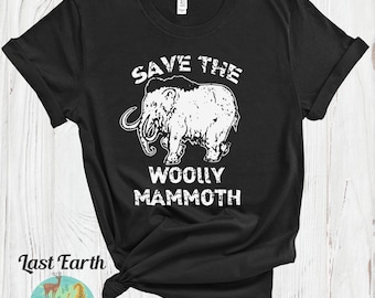 Save The Woolly Mammoth T-Shirt: Unisex Ice Age Tee