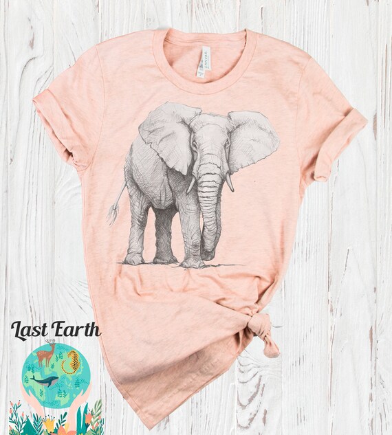 African Colorful Elephant T-Shirt Animal Print For Women African Colorful Elephant T-Shirt Animal Print For Women