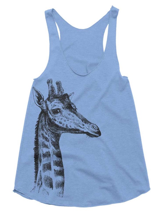 Women's Racerback Tank Giraffe Womens Athletic Workout Tank