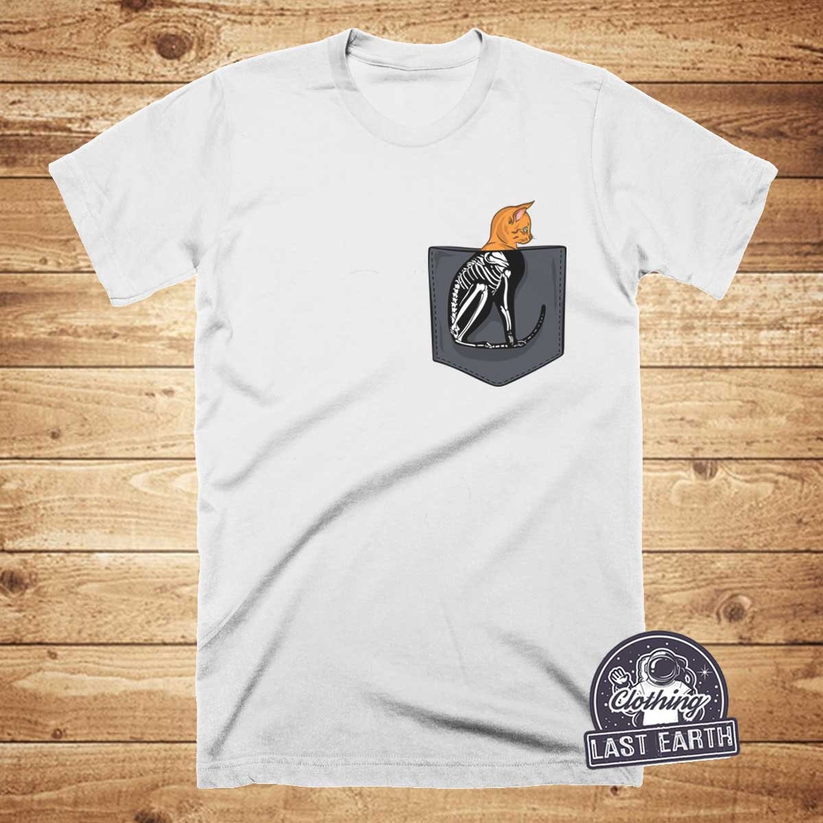 Cat Pocket Tshirt Animal Print Funny Cat Shirts Etsy