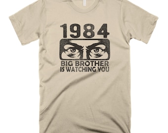 1984 T-shirt George Orwell T-shirt Big Brother is Watching You T-shirt Vintageroman T-shirt