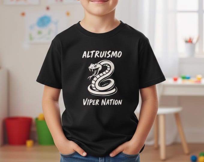 Altruismo Viper Nation Youth Graphic Tee PBIS School Spirit t shirt Kids House System Classroom Culture Top Student T-Shirt