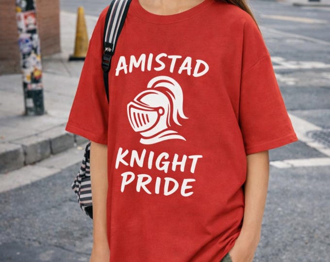 Amistad Knight Pride Youth Graphic Tee PBIS School Spirit t shirt Kids House System Classroom Culture Top Student T-Shirt Gift