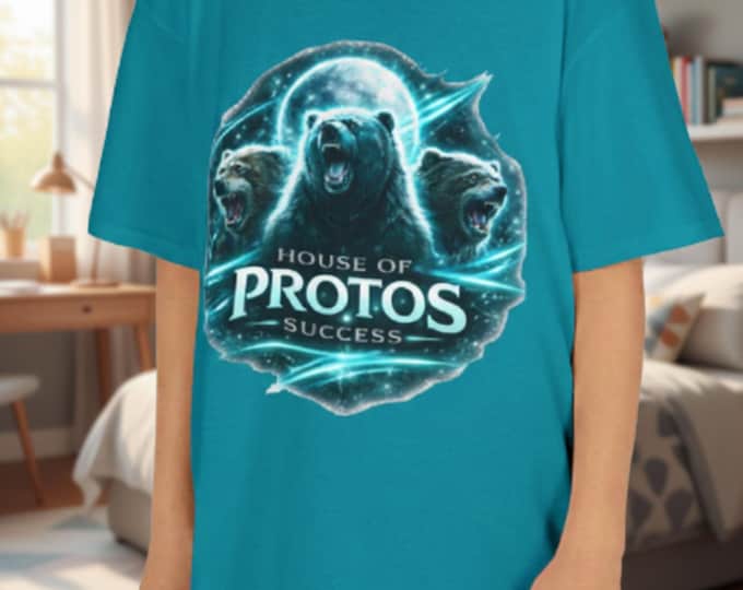 Protos Success Youth Graphic Tee PBIS School Spirit t shirt Kids House System Classroom Culture Top Student Achievement T-Shirt