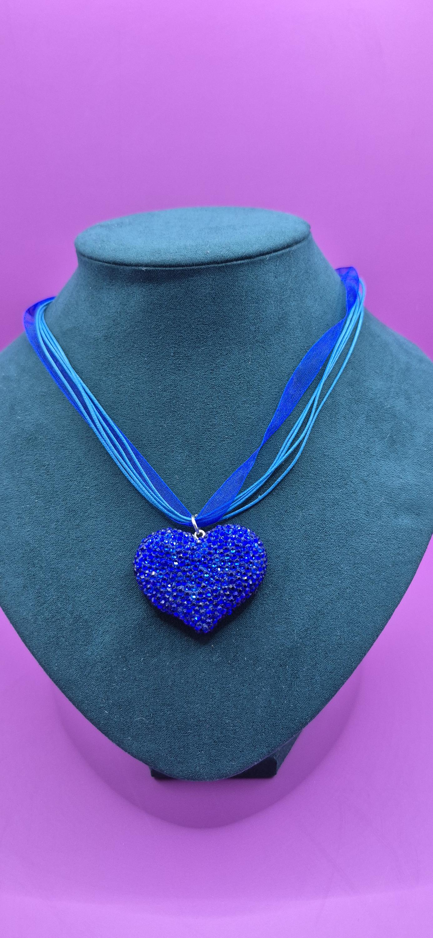 Rhinestone Heart - Etsy