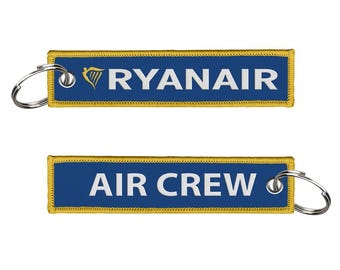 Ryanair Air Crew Embroidered Keyring/B737-800