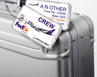 Fedex Airlines Crew Luggage Tag