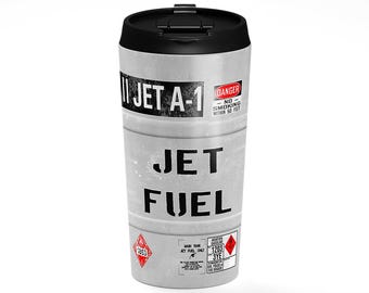 Jet Fuel Aviation Inspired Travel Mug