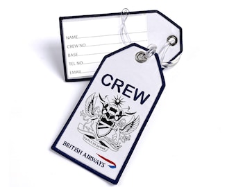 British Airways Woven Crew Luggage Tag