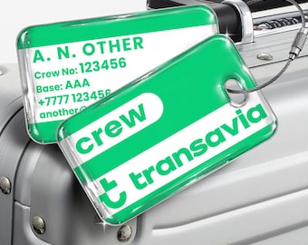 Transavia Airlines Crew Luggage Tag