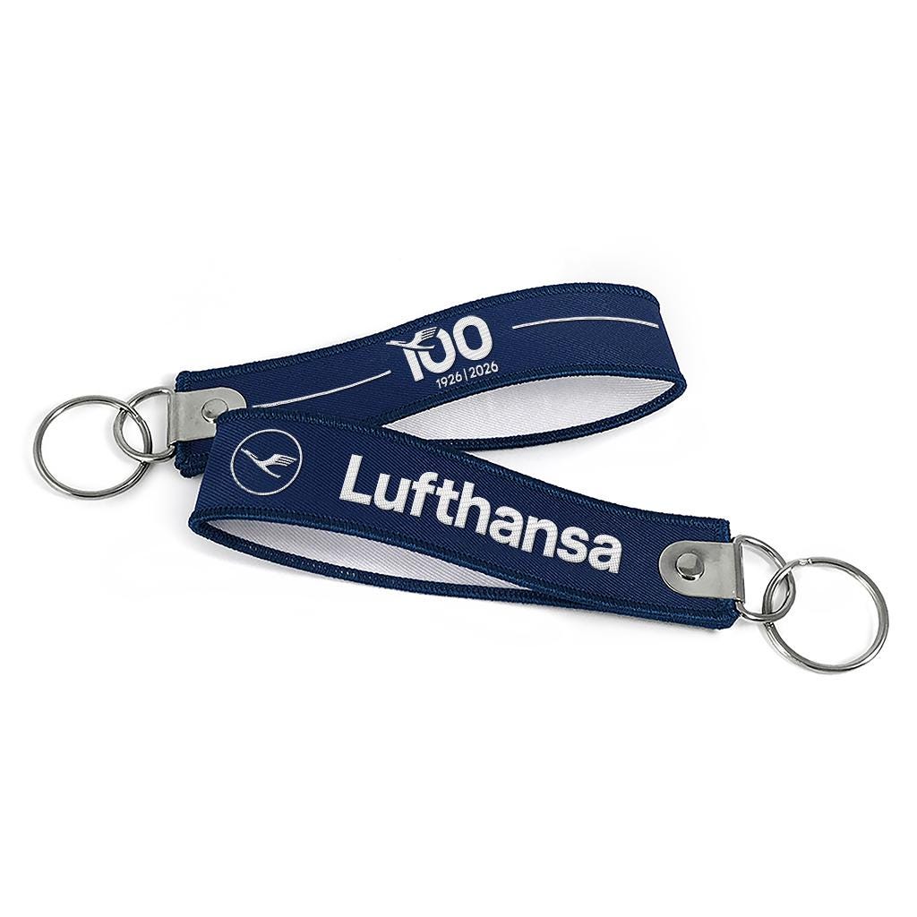 Lufthansa 100 Years Folded Key Strap - Etsy