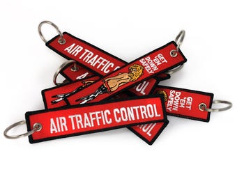Air Traffic Control-Get 'Em down Safely Keyring