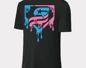 USSSA Cotton Candy Drip Baseball Adult T-Shirt – Athletic Graphic Tee