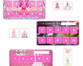 Princess Token Boards (Reward Charts) Visuals for SpEd ABA