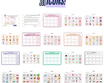 PECS Icons Printable | 200+ Visual Communication Aids (Digital Download)