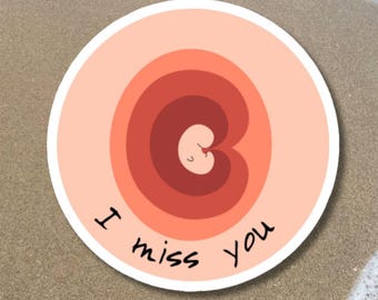 Miscarriage Remembrance Sticker – Embryo Uterus Design, Pregnancy Loss Gift