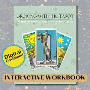 Tarot Grief Workbook for Pregnancy Loss, Miscarriage, Stillbirth |  Interactive Healing Tarot Card Activities for Beginners or Pros.