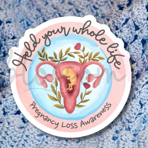 Sticker tenu toute votre vie - Mortinaissance, grossesse et décès du nourrisson, guérison du deuil, tenue d'un journal, maman et bébé, cadeau de fausse couche,