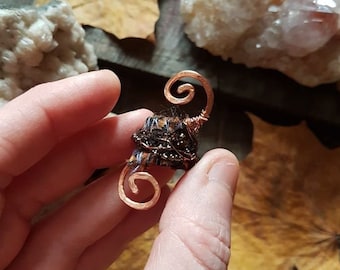 Large Dreadlock Bead Dreads Jewellery Dread Jewelry Copper Spiral Wire Wrap Cuff Dark Psy Dreadlocks Festival Boho Hair Pixie Elf Fae Witch