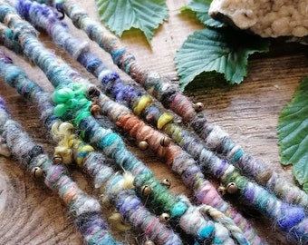 ONE Textured Hair Wrap Dread Dreadlock Ateba Dread Wraps Earthy Single Ended Dreads Dreadlocks Forest Autumn Pixie Psy Festival Hippy Hippie