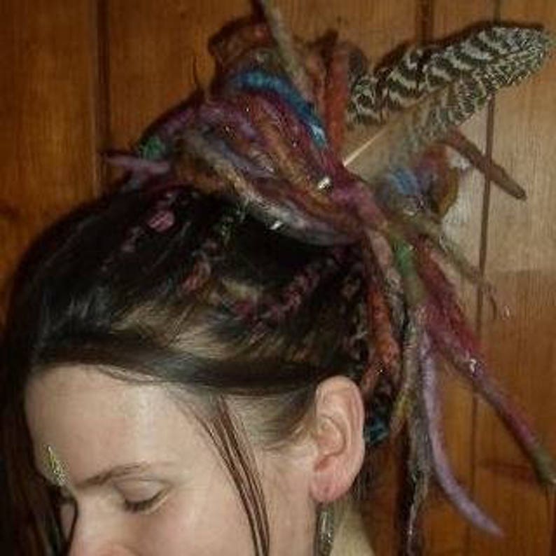 Double Ended Dreads Natural Brown & Ginger Felted Wool Etsy