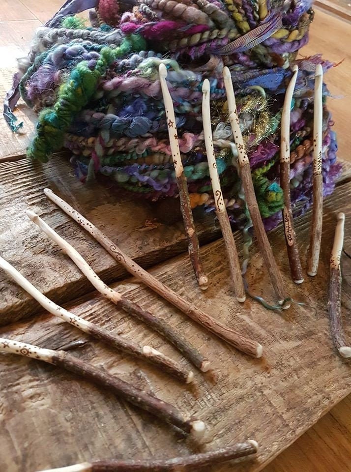How to: Handmade Crochet Hooks Carved from Wooden Sticks - ManMadeDIY