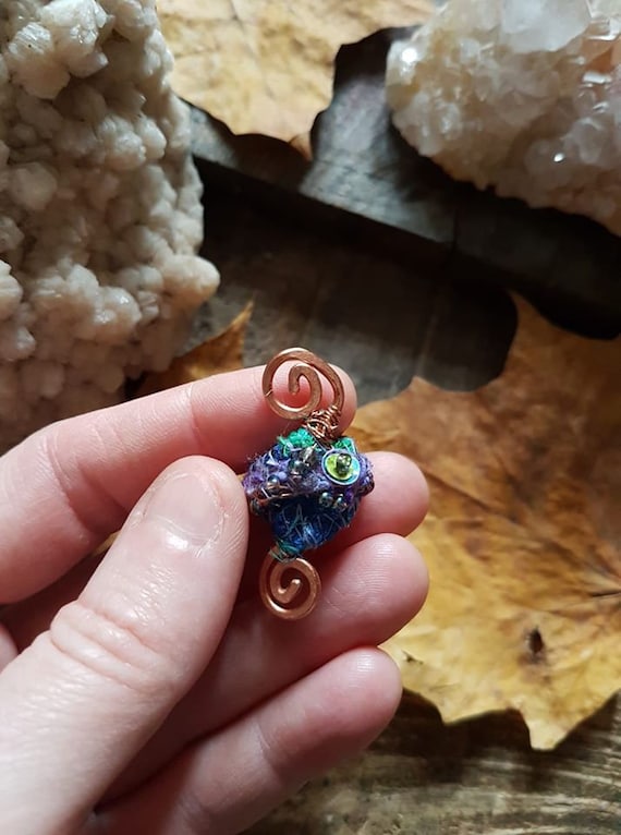 CUSTOM Wire Wrapped Crystal DREAD Cuff Bead Crystal Point Dread Cuff (5.5mm Hole): Silver Wire Wrapped  main image 3
